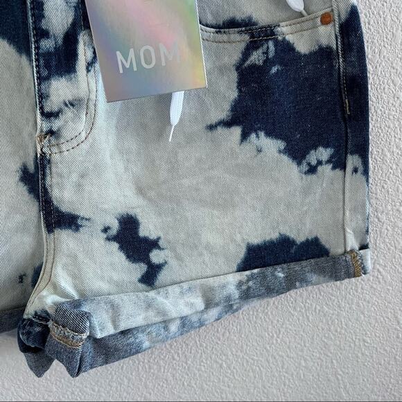 NWT Blue Savvy Acid Bleach Wash Denim Jean 100% Cotton Shorts 9 / 29 - Picture 4 of 10